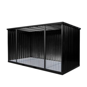 Abri moto ouvert sur le côté long 4×2 mètre RAL 9005